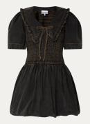 Ganni Mini jurk met smockwerk