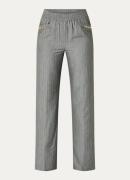 NIKKIE Lublin high waist wide fit pantalon met streepprint