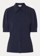 Claudia Sträter Blouse van jersey met kraag