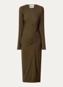 Isabel Marant Jelina midi jurk met ronde hals en split