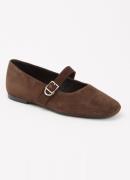 Vagabond Shoemakers Jolin ballerina van suède met gespdetail
