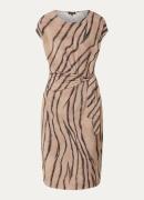 Claudia Sträter Midi jurk met knoopdetail