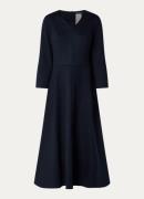 MaxMara Orione midi jurk in wolblend met steekzakken
