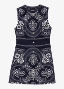 Maje Mini blousejurk met print