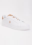 Ralph Lauren Heritage Court II sneaker van leer met logoborduring