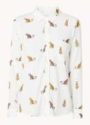 Rails Kathryn blouse met print en borstzak