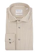 Michaelis Strijkvrij slim fit overhemd met streepprint