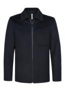 Profuomo Regular fit overshirt in wolblend