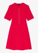 Maje Fijngebreide mini jurk met ribstructuur