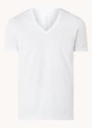 Armani T-shirt van pima katoen met V-hals