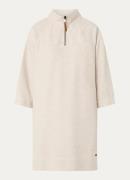 Moscow Influence mini trui-jurk met halve rits en steekzakken