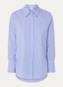 BRAX Viki blouse met streepprint en strass