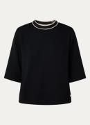 BRAX Berta T-shirt met opstaande kraag