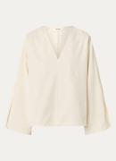 Selected Top van lyocell met V-hals