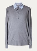 Acne Studios Fijngebreide polo in zijdeblend