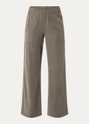 OPUS Marou high waist loose fit pantalon met steekzakken