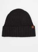 Barts Wyoni ribgebreide muts met logo