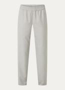 Moscow Vinny mid waist tapered fit pantalon met streepprint