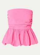 Refined Department Feie strapless top met smockwerk