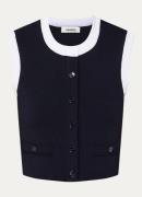 Sandro Crop top met ronde hals