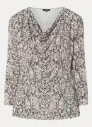 Claudia Sträter Top met watervalhals