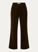 Sofie Schnoor Malina high waist wide fit pantalon van corduroy