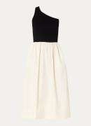 Rails Anita fijngebreide one shoulder midi jurk