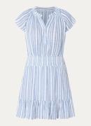 Rails Augustine mini tuniekjurk in linnenblend met streepprint