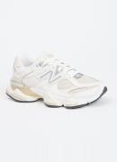 New Balance 9060 sneaker van suède met mesh details