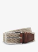 BOSS Clorio elastische riem met leren details