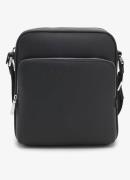 BOSS Crosstown crossbodytas van leer