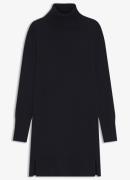 BOSS Fijngebreide mini trui-jurk in scheerwolblend met col