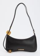 Jacquemus Le Bisou Perle schoudertas van leer met kralendecoratie