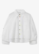 Reiss Solene cropped blouse van katoen