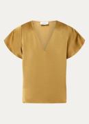 Aaiko Minny top van satijn