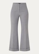 Claudia Sträter High waist flared pantalon met steekzakken