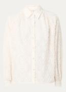 Expresso Semi-transparante blouse met structuur