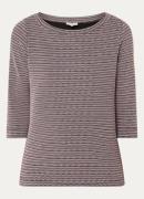 Expresso Top met grafische print en boothals