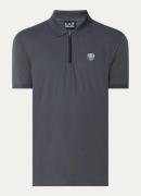 Armani Regular fit polo met logo en halve rits