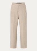 Mos Mosh MMLeya high waist wide fit pantalon met gemêleerd dessin