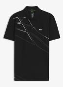 BOSS Paddy regular fit polo met grafische print