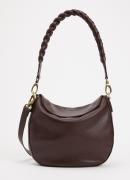 O My Bag Lana schoudertas van leer met gevlochten detail