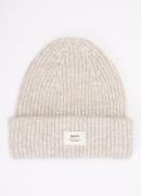 Barts Owlet ribgebreide muts met gemêleerd dessin