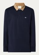 Gant Regular fit polo met details van corduroy