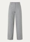 Josephine & Co Lucien high waist wide fit pantalon in wolblend met gem...