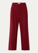 MSCH Copenhagen MSCHHenrika high waist wide fit pantalon met persplooi