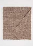 Barts Owlet grofgebreide sjaal met gemêleerd dessin 180 x 40 cm