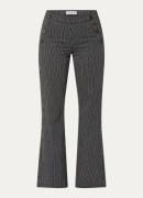 Sofie Schnoor Lyon mid waist straight fit broek met streepprint