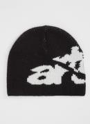 Arte Antwerp Muts in wolblend met ingebreid logo