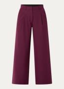 Selected Fedora high waist wide fit pantalon met steekzakken